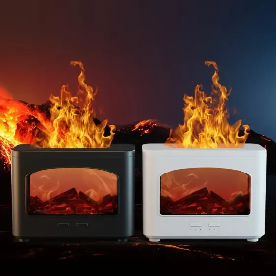 Увлажнитель воздуха для дома с эффектом пламени 12-24v Камин Коломыя