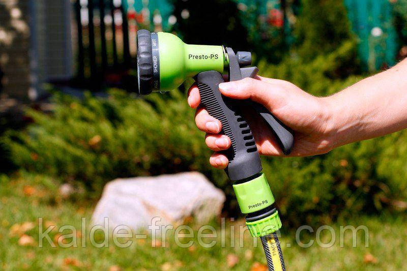 Пістолет для поливу пластиковий Presto-PS насадка на шланг (7202G) Харьков - изображение 2