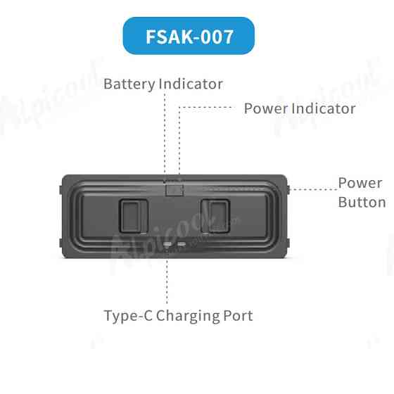 Литиевый аккумулятор для автохолодильника Alpicool FSAK-007 (Black) - 340 Вт/ч (30600 мА·ч/11.1 В) Киев