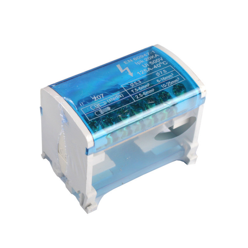 Шина нулевая в корпусе (кросс-модуль) 2х7, 125A Днепр - изображение 1