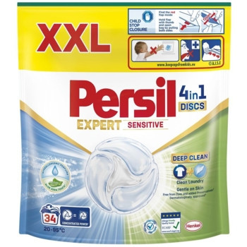 Капсули для прання Persil 4in1 Discs Expert Sensitive Deep Clean 34 шт Київ - фото 1