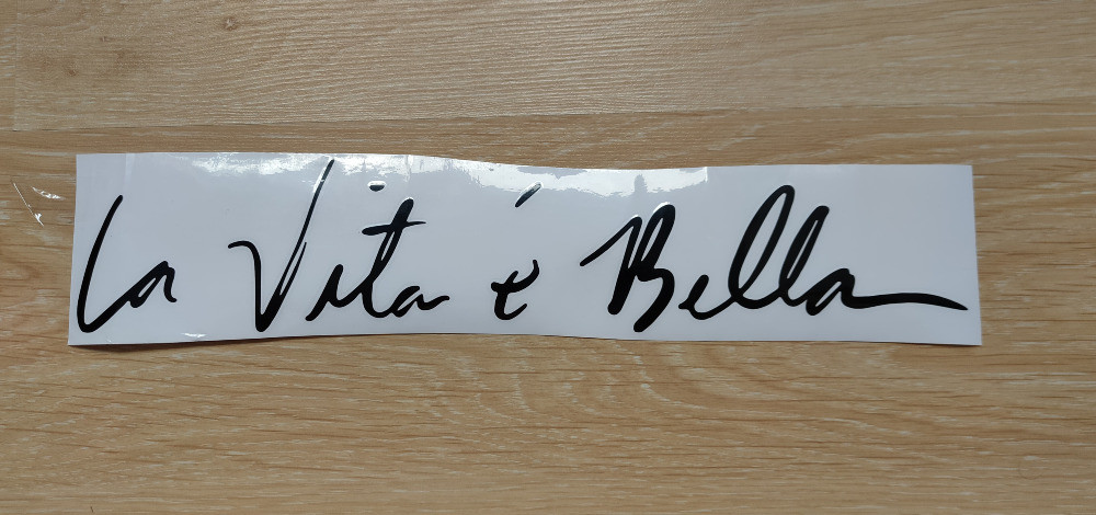 Наклейка Жизнь прекрасна белая стикер на авто Киев - изображение 5