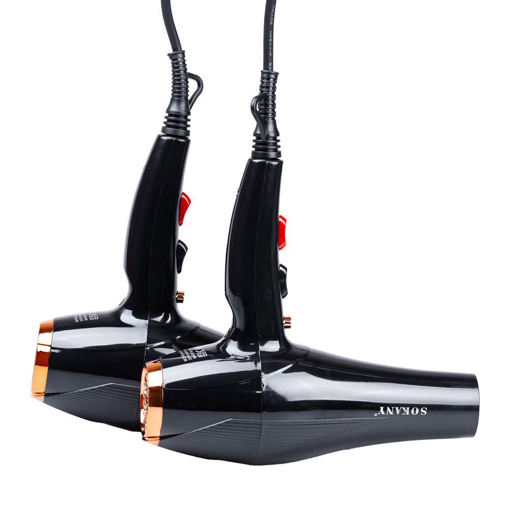 Професійний фен для волосся з насадками, іонізацією і холодним повітрям 2600 Вт Sokany SK-2214 Коломия - фото 5