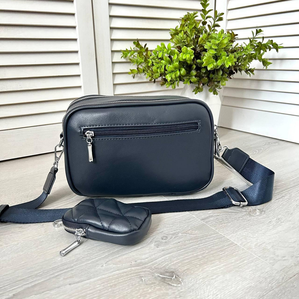 Брендова жіноча сумка крос-боді. Жіноча чорна сумка маленька через плече. 8862 Київ - фото 7