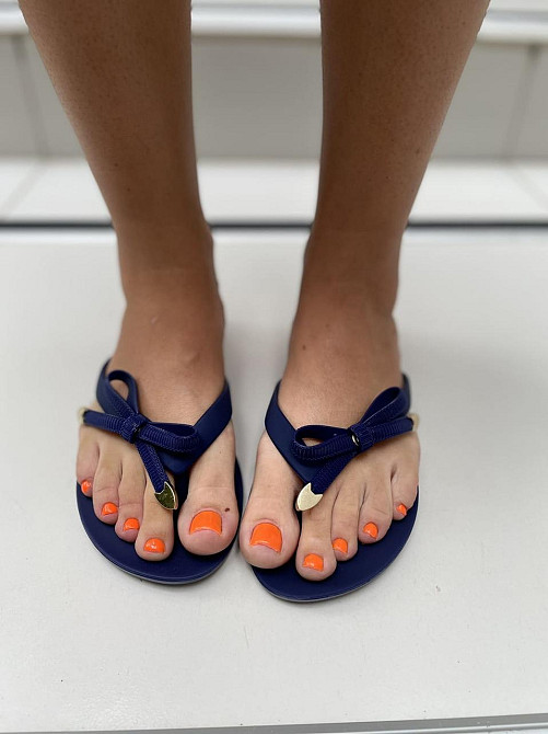 Pretty В'єтнамки жіночі силіконові темно-сині літні Pretty D2D-7 / Шльопанці силікон р. 37, 39, Коломыя - изображение 3