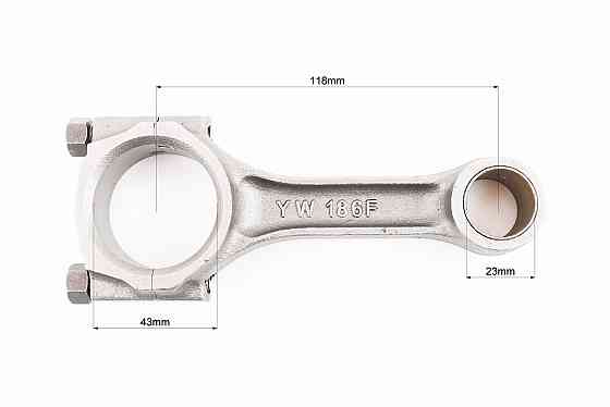 Шатун (D-43mm, d-23mm) 186F (можливий наліт) Київ