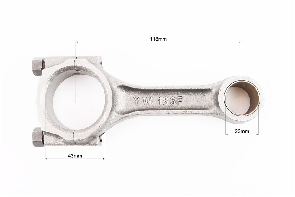 Шатун (D-43mm, d-23mm) 186F (можливий наліт) Киев - изображение 2