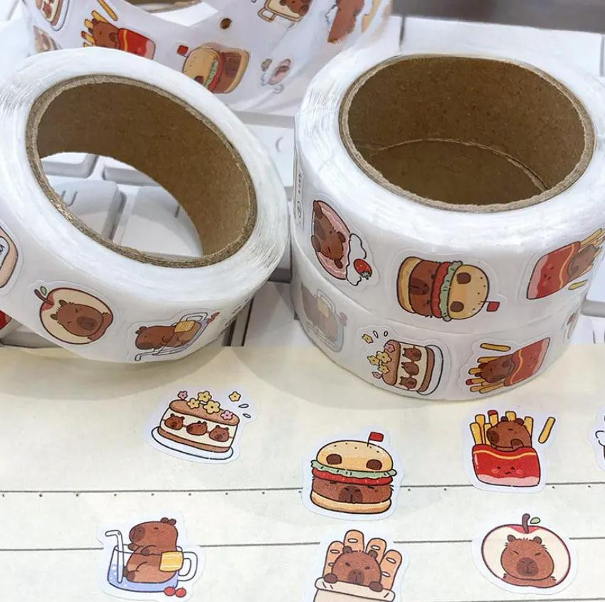 Наліпки з капібарою, наліпки з тваринами, водонепроникні наліпки для пляшки з водою, комп'ютера, ноу Київ - фото 4