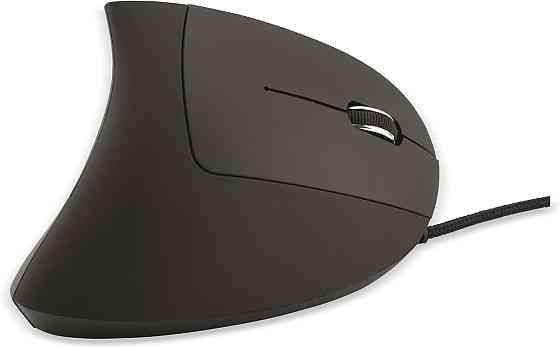 Мышь MediaRange Ergonomic PC Mouse чёрная вертикальная 6 кнопок оптическая DPI 800/1200/1600 USB 2.0 Киев