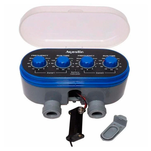 Таймер полива Aqualin YL21032 на 2 линии, с шаровыми клапанами, автомат подачи воды Киев - изображение 1