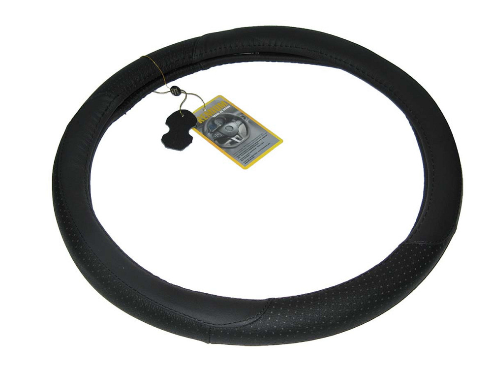 Оплетка кожа 245 BK M черная перфорированная Винница - изображение 1