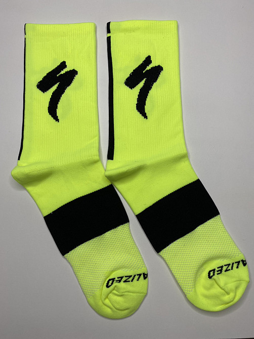 Вело носки Specialized кислотный 39-43(р) Запорожье - изображение 1