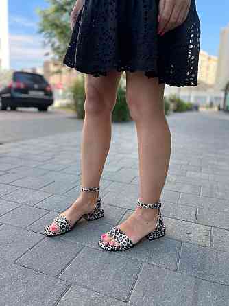KATI SHOES Босоніжки жіночі леопардові світлі KATI SHOES 231, натуральна шкіра / Шкіряні босоні Коломыя