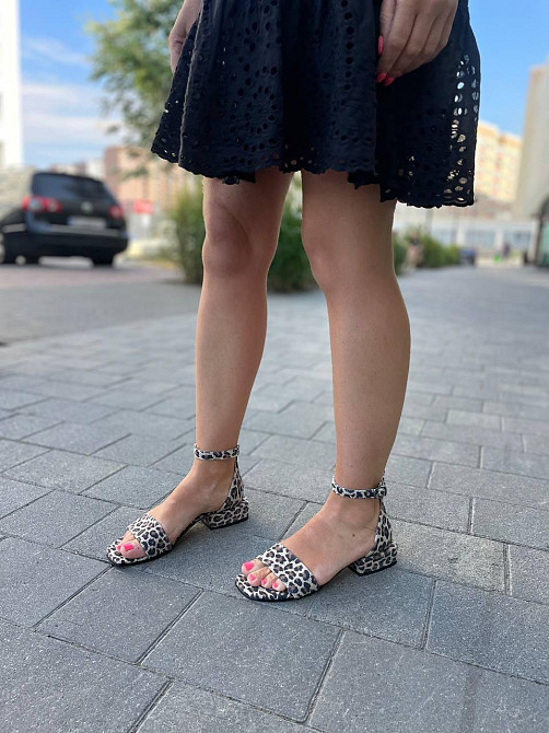 KATI SHOES Босоніжки жіночі леопардові світлі KATI SHOES 231, натуральна шкіра / Шкіряні босоні Коломыя - изображение 3