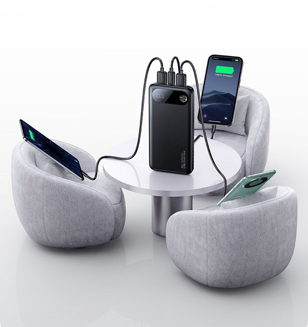 Внешний аккумулятор Usams CD249 PB80 PD20W Digital Display Fast Charging 10000mAh White Киев - изображение 4