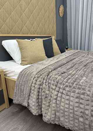 Плед-покривало Кубик 200х220 см (+-10см) Світло-сірий (87-228) Київ