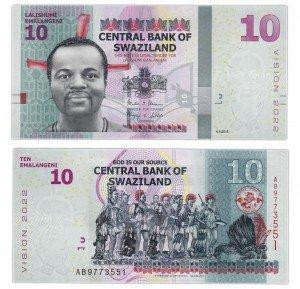 Свазиленд / Swaziland 10 Emalangeni 2015 (2017) Pick NEW UNC Полтава - изображение 1