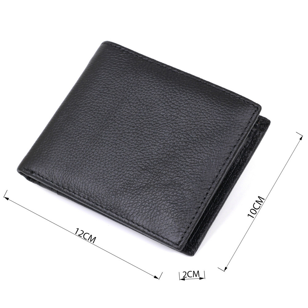 Кожаный мужской кошелек Черный (Vintage) Киев - изображение 7