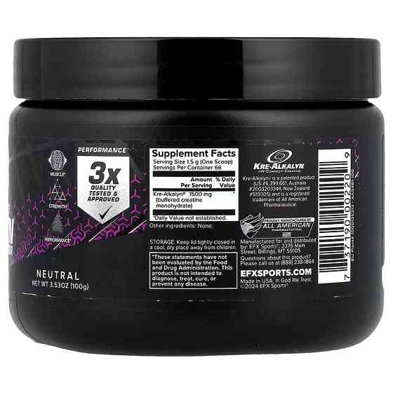 Креатин EFX Kre-Alkalyn Powder 100 g (Neutral) Луцк