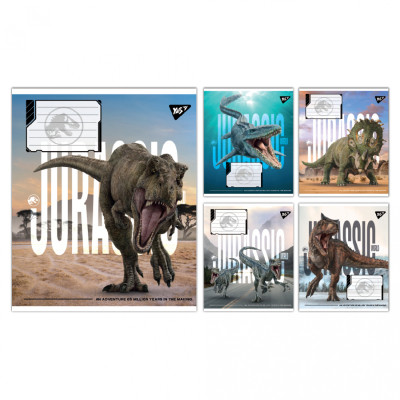 Зошит Yes JURASSIC WORLD ALIVE А5 48 аркушів лінія (767687) Вінниця - фото 1
