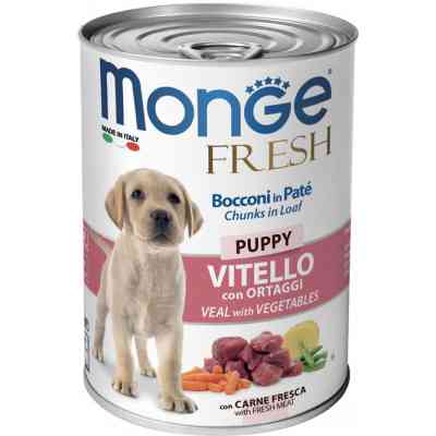 Консерви для собак Monge Dog FRESH Puppy телятина з овочами 400 г (8009470014441) Вінниця