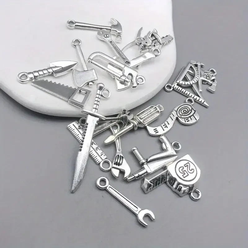 Набор подвесок «Инструменты» – 20 шт. металлические украшения для браслетов, сережек и кулонов Киев - изображение 1