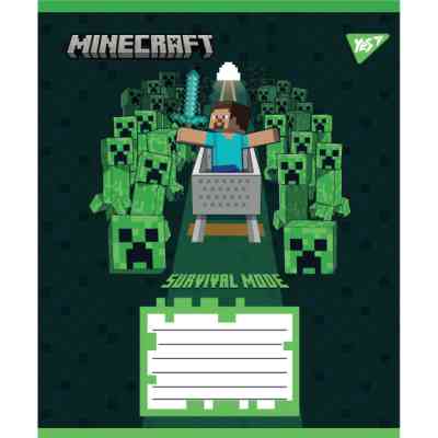 Тетрадь Yes Minecraft Walls А5 24 листа линия (767569) Винница