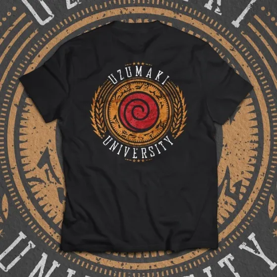 Футболка для підлітка хлопчика з принтом Наруто Uzumaki Univer140ity Розмір 160 Anime10799 Дніпро