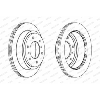 Тормозной диск FERODO DDF1385C Винница - изображение 1