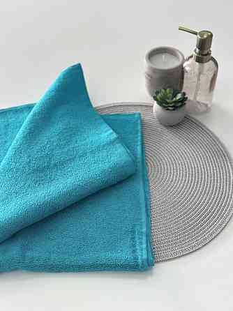 Полотенце махровое Ideal Textile 50х90 см однотонное 400 г/м2 (56860342) Бірюзовий 1 шт Черновцы