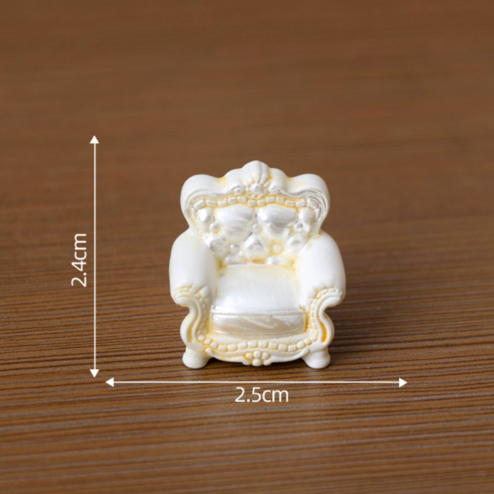 Набір мініатюрних меблів у стилі Рококо для мікроландшафту та лялькових будиночків (5 предметів) Одеса - фото 5