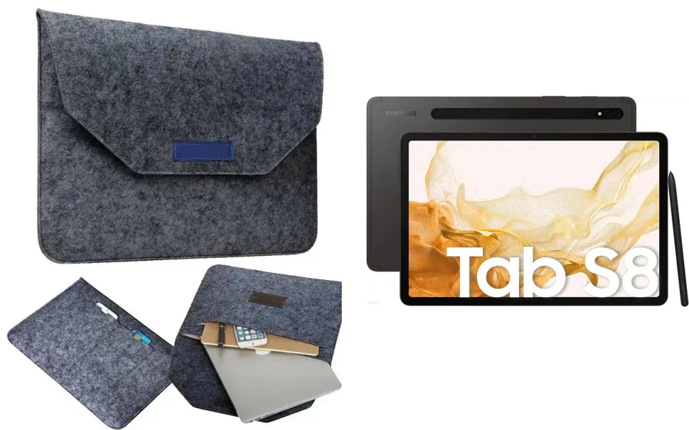 Сумка Wool із войлока для планшета Samsung Galaxy Tab S7 Plus T975 Київ - фото 1