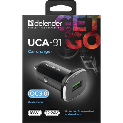 Зарядное устройство Defender 1xUSB 18W (USB-A) QC3.0 3А UCA-91 (83830) Винница - изображение 3