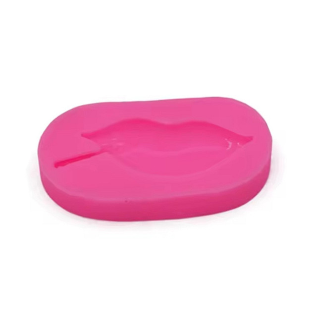 Силиконовая форма Губы 69 на 36 мм розовый Киев - изображение 3