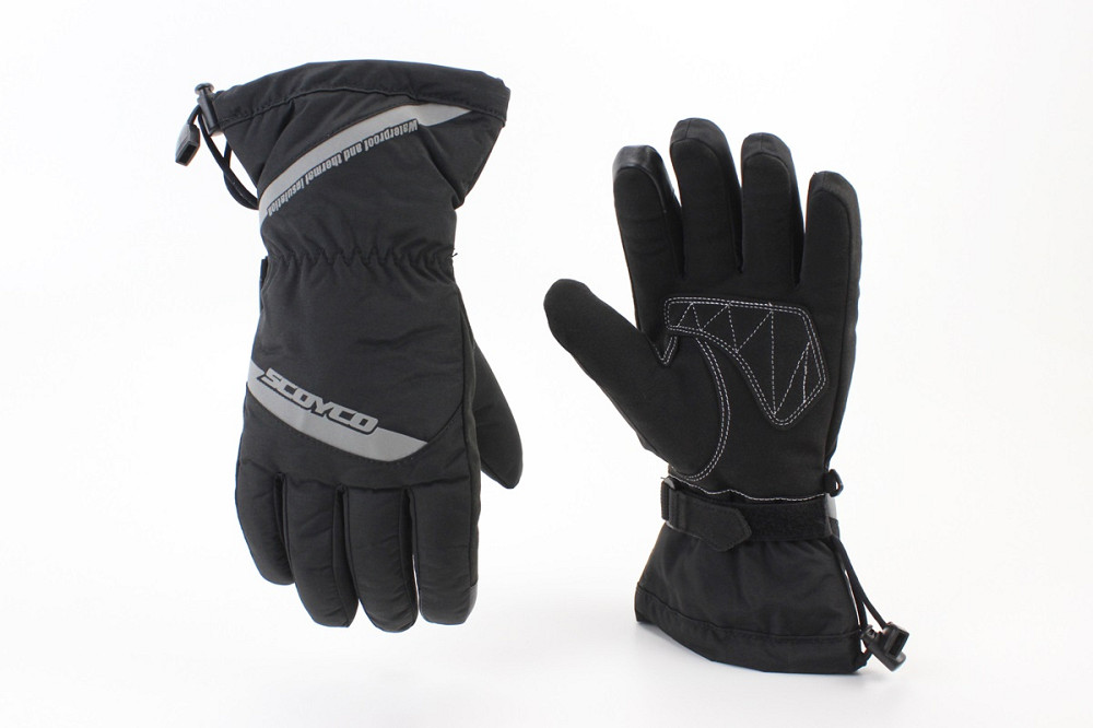 Перчатки мотоциклетні, теплі L-Чорно-Сірі Киев - изображение 1