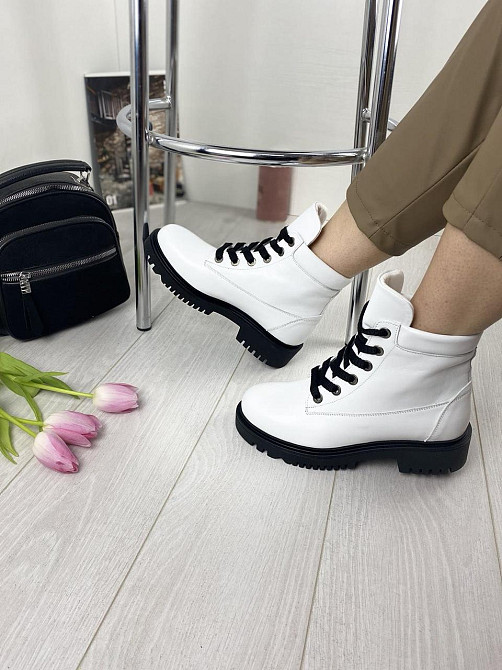 Черевики жіночі ARLEN білі шкіра натуральна зима 38р. (2832) Коломия - фото 7