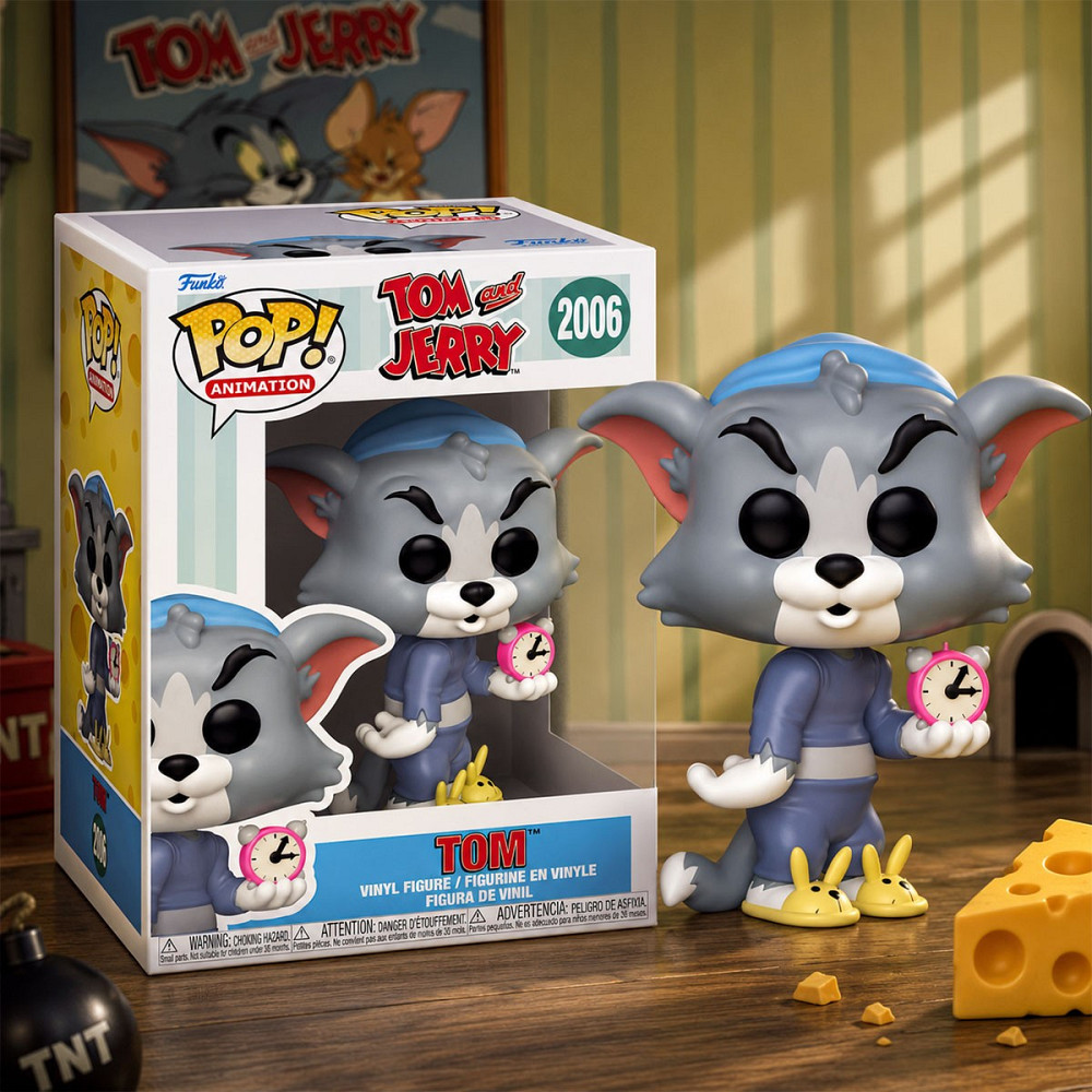 Ігрова фігурка Funko POP! серії Том і Джеррі S4 - Том з будильником Днепр - изображение 3