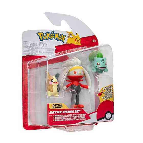 Набір ігрових фігурок Pokemon W18 - Морпеко, Бульбазавр, Рабут Днепр