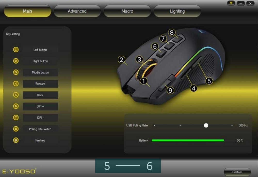 Ігрова миша E - YOOSO X11 Black. Київ - фото 1