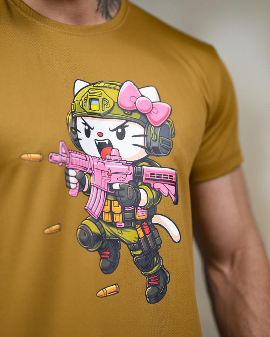 Тактична футболка SELION warrior coyot ТР6765 Одеса - фото 6