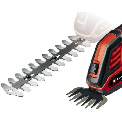 Кущоріз Einhell GE-CG 18/100 Li T - Solo, 18В, PXC, леза 100/200 мм, телескоп. ручка, 0.7 кг (без АКБ та ЗП) (3410310) Вінниця - фото 8