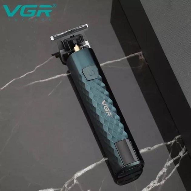 Класна машинка для стрижки волосся VGR V-077, Тример з насадками різної довжини, Тример для скронь NU-62 Львів - фото 12