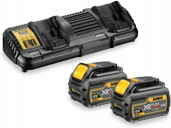 DeWalt FLEXVOLT Zestaw ładowarka + 2x Aku 6.0 Ah (DCB132+2xDCB546) DCB132T2 Київ