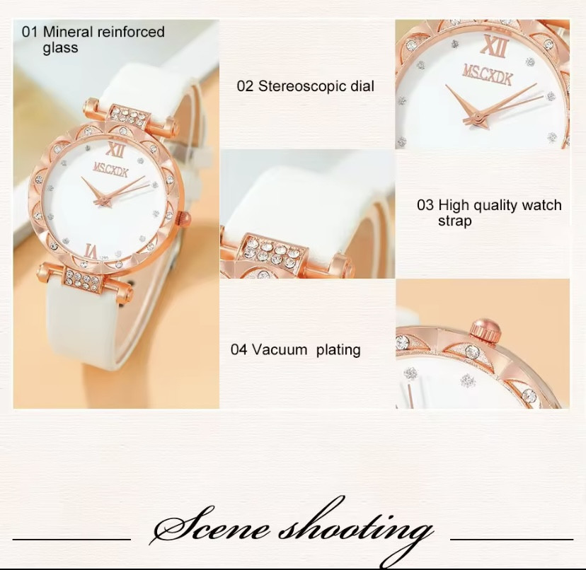 Подарочный набор для женщин Бабочка: наручные часы браслет ожерелье и серьги в подарочной коробочке Киев - изображение 4