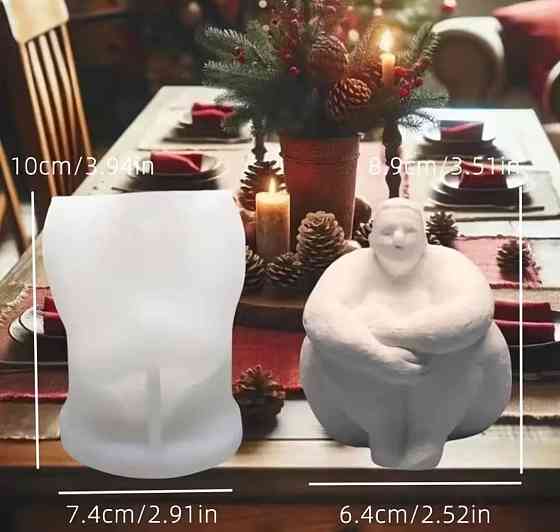 Силиконовая форма женщина для свечей, 3D молд женское тело, форма для гипса мыла эпоксидной смолы декор Киев