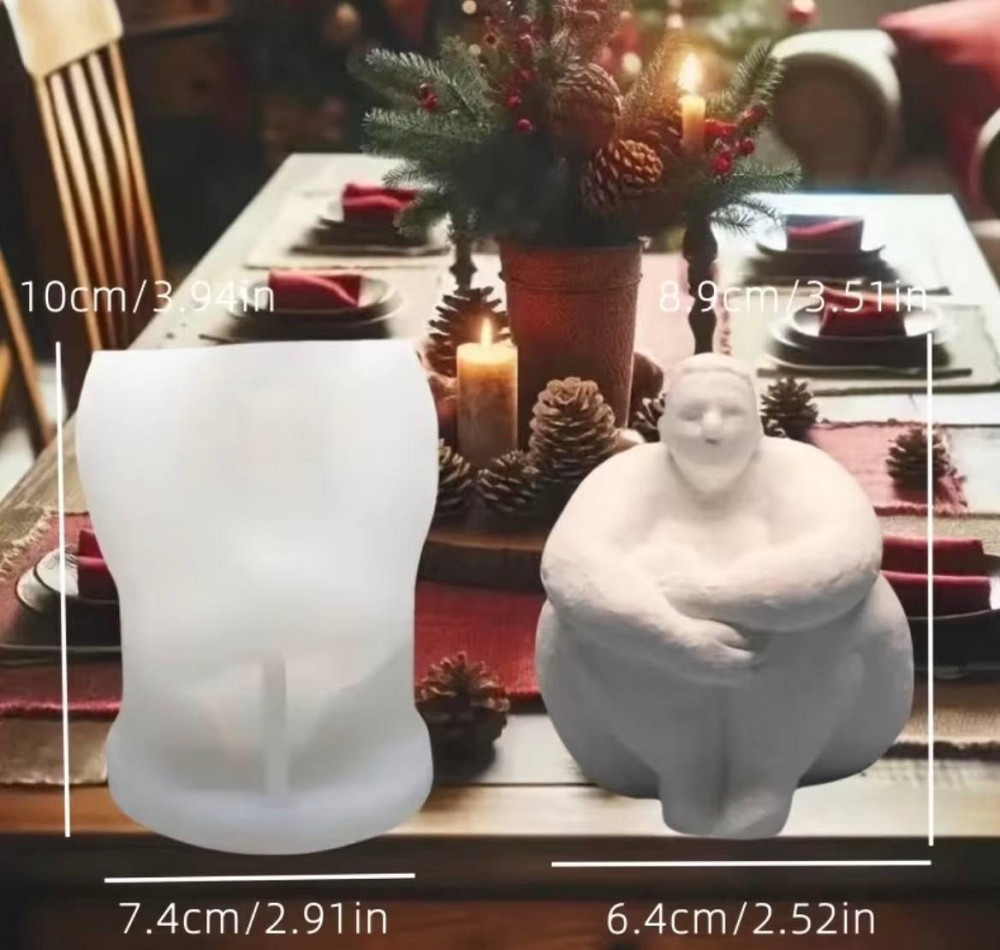 Силиконовая форма женщина для свечей, 3D молд женское тело, форма для гипса мыла эпоксидной смолы декор Киев - изображение 2