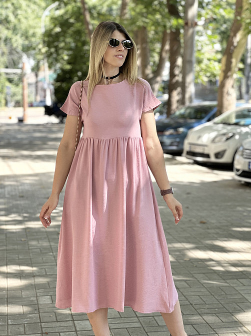 Літня сукня міді вільного крою "Ordinary" оптом | Батал Київ - фото 5