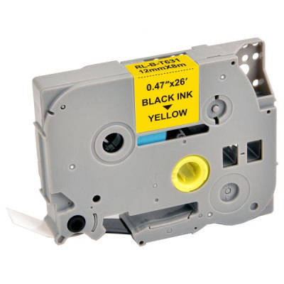 Лента для принтера этикеток UKRMARK RL-B-S-T631P-BK/YE, аналог TZES631. Сверхклейкая. 12 мм х 8 (900236) Винница - изображение 1