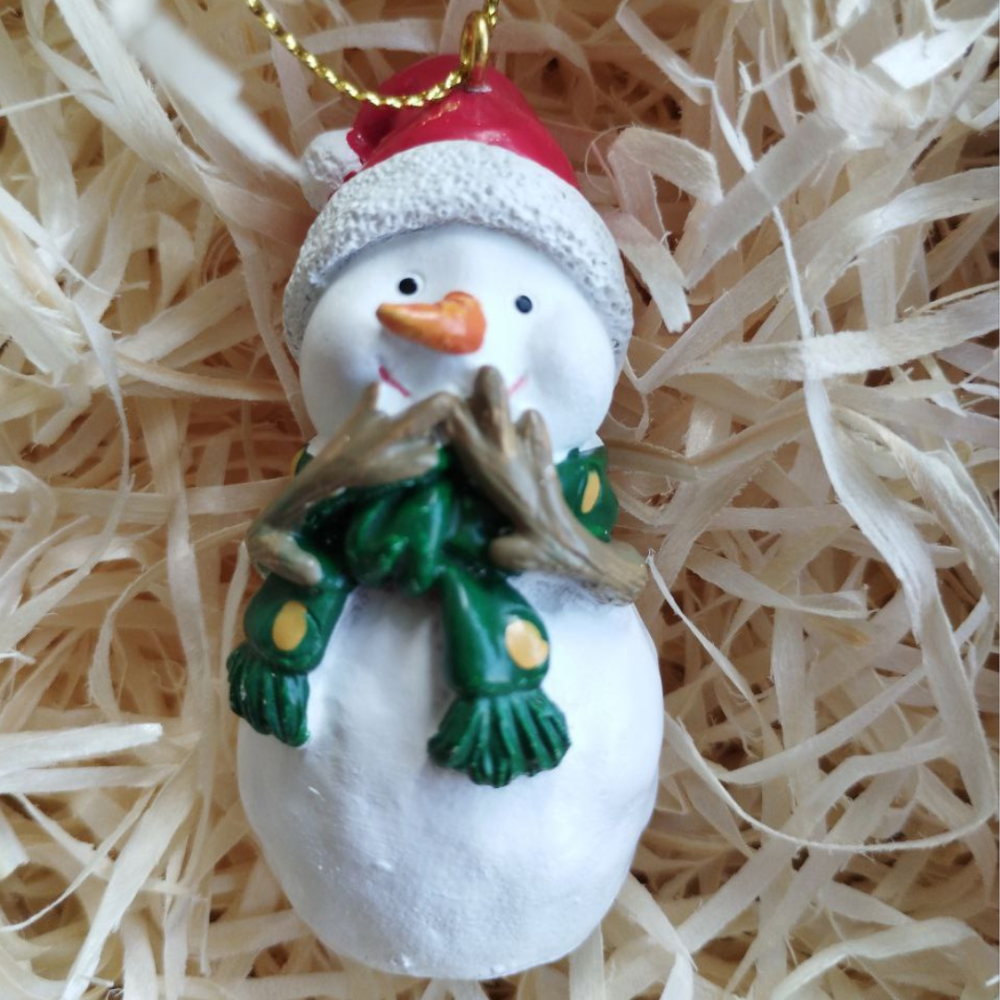 Новогодние елочные игрушки из полистоуна. Ёлочные украшения. Винтажные елочные игрушки из полистоуна Сніговик 1 Одесса - изображение 5