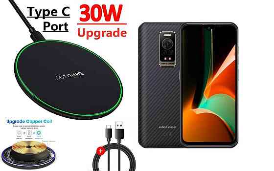 Бездротовий зарядний пристрій Copper до 30W для OPPO Find X8 Ultra, USB-C, LED Київ